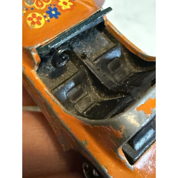 1969 MATTEL HOT WHEELS REDLINES DUNE DADDY in ORANGE Hong Kong Red Line Tires - Picture 4 of 10